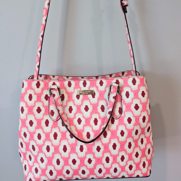 Kate Spade Pink and White Purse - Picture 5 of 15